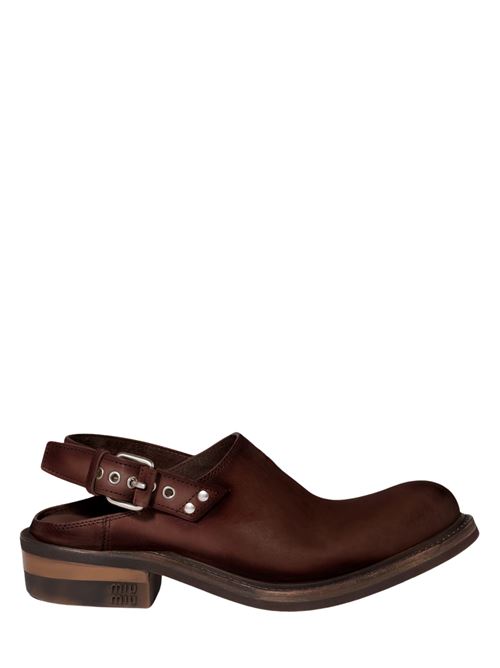 Sabot in pelle MIU MIU | 5R667E5ODF0201